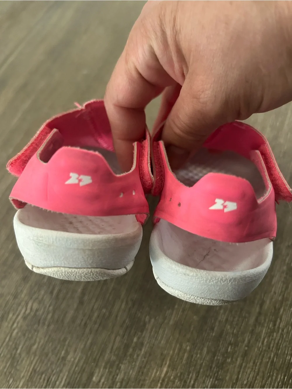 Air Jordan Sandals , Gently Used, Size 8 For Little Girls.
